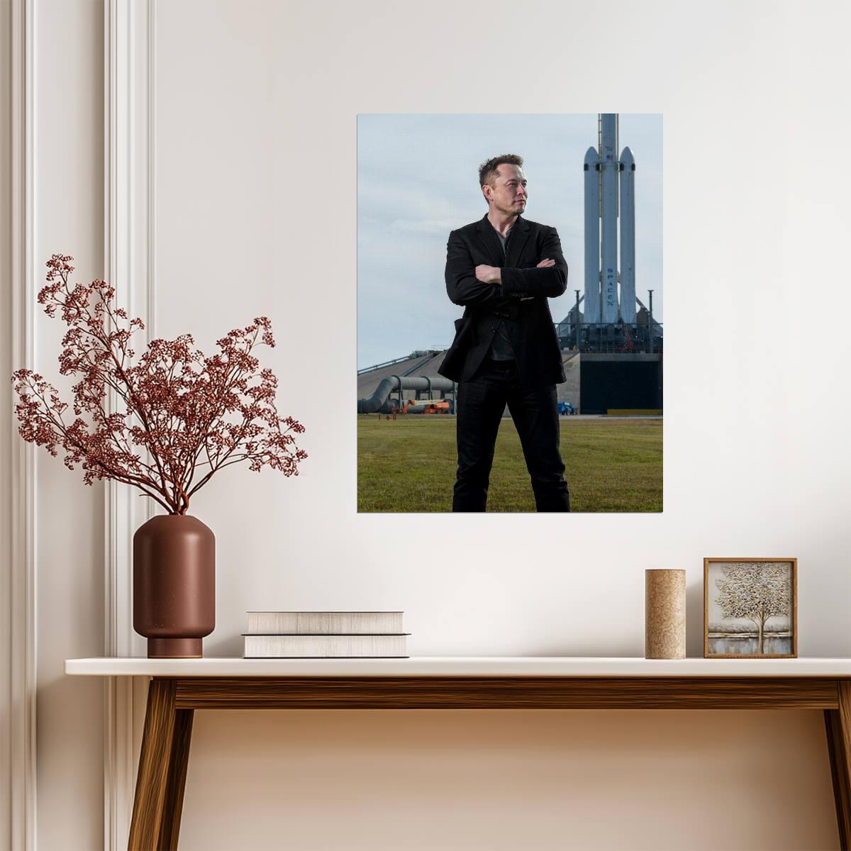 Elon Musk | Tech Entrepreneur | Famous Figure Poster - Celebrities Poster