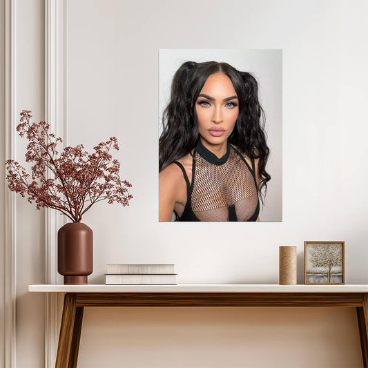 Megan Fox Modern Portrait | Celebrity Actress Poster | Glamour Photoshoot Art - Celebrities Poster