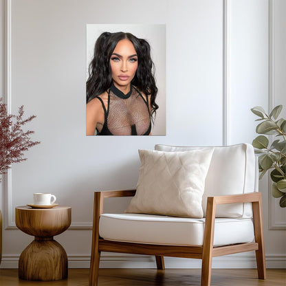 Megan Fox Modern Portrait | Celebrity Actress Poster | Glamour Photoshoot Art - Celebrities Poster