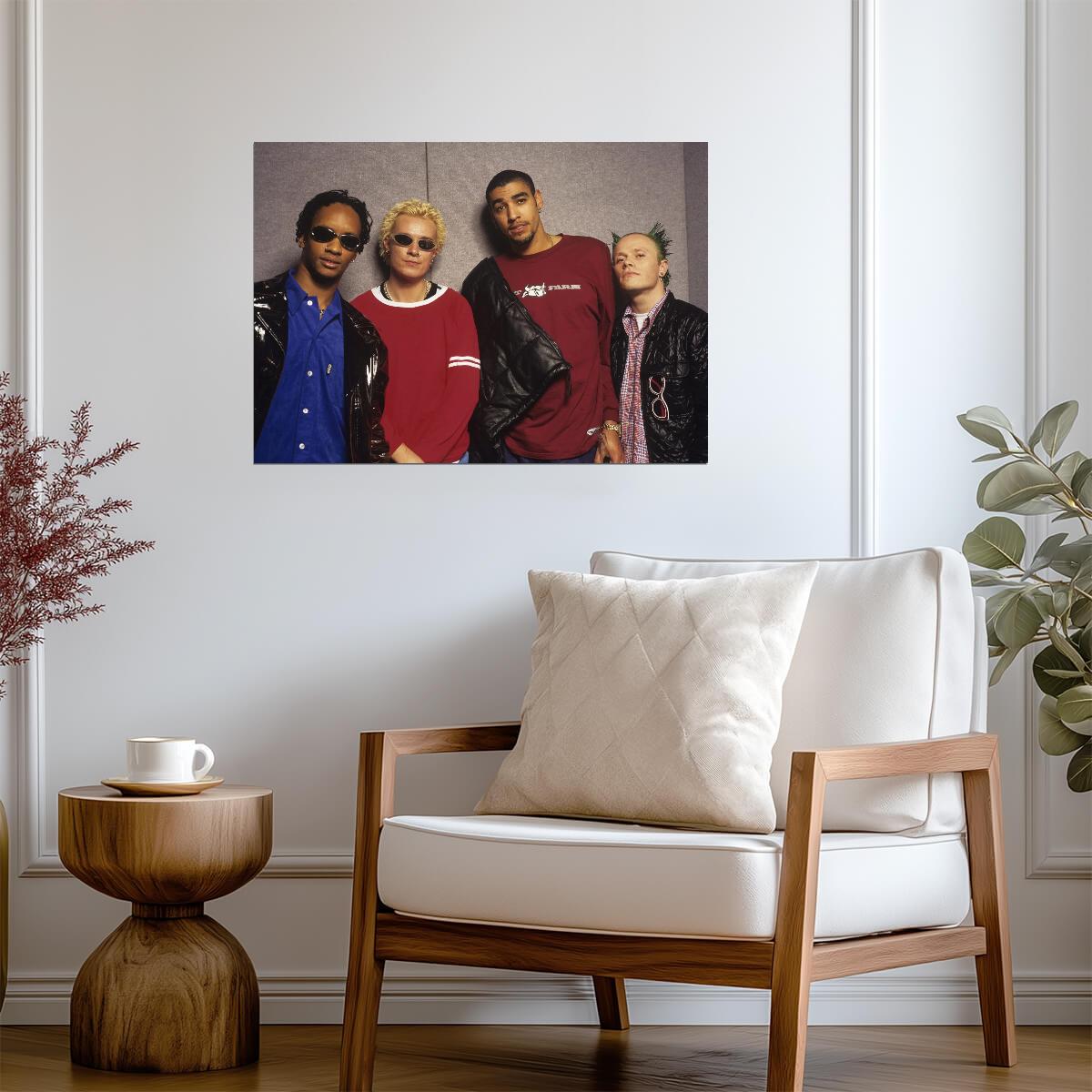 The Prodigy 1990s Era Group Photo | Vintage Electronic Music Poster | Rave Culture Art - Music Poster