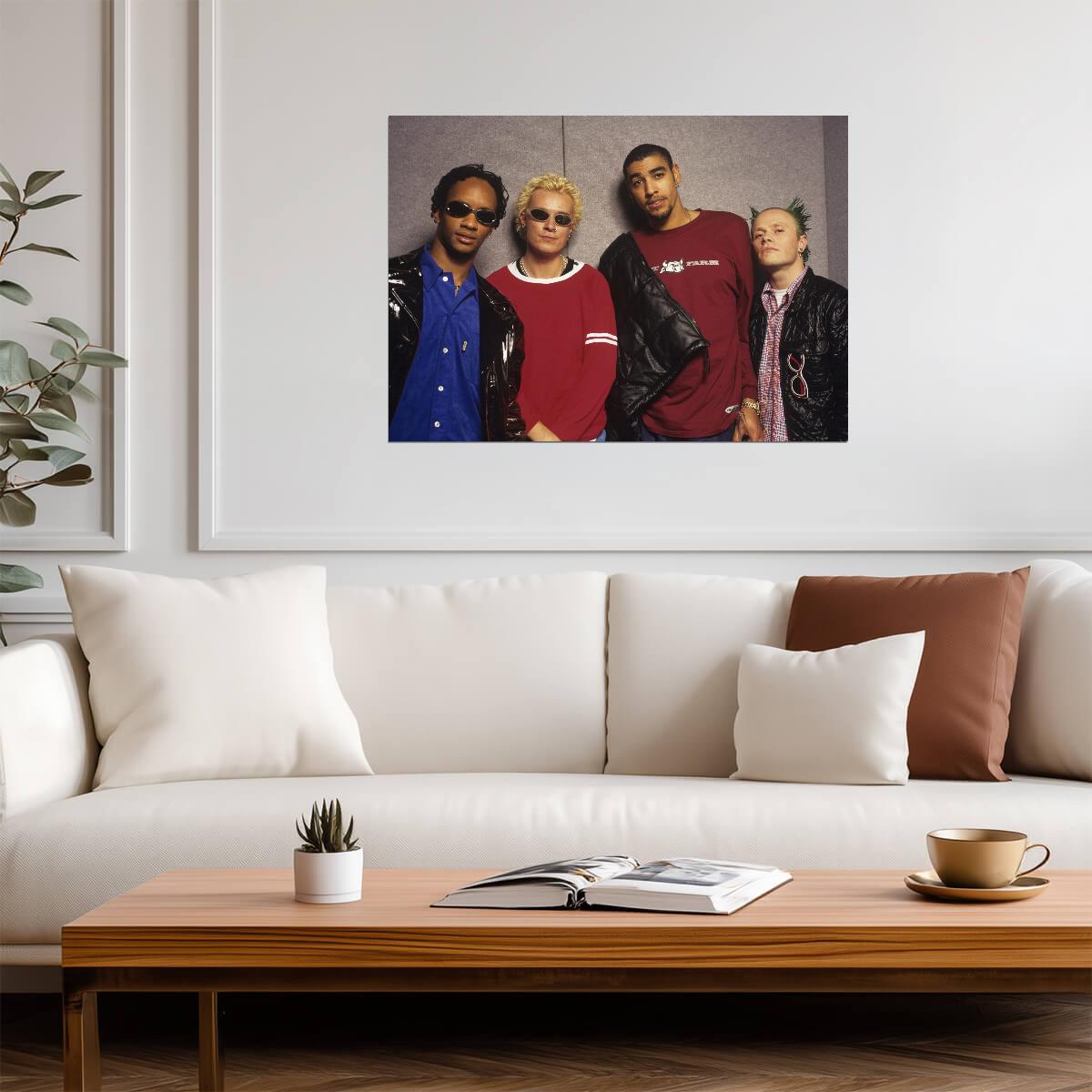 The Prodigy 1990s Era Group Photo | Vintage Electronic Music Poster | Rave Culture Art - Music Poster