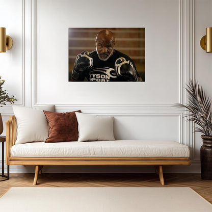 Mike Tyson Modern Training Portrait | Boxing Poster | Sports Legend Wall Art - Sports Poster