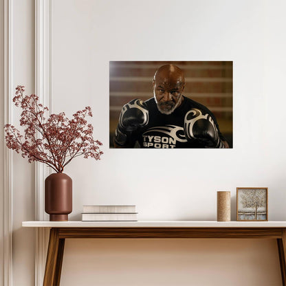 Mike Tyson Modern Training Portrait | Boxing Poster | Sports Legend Wall Art - Sports Poster