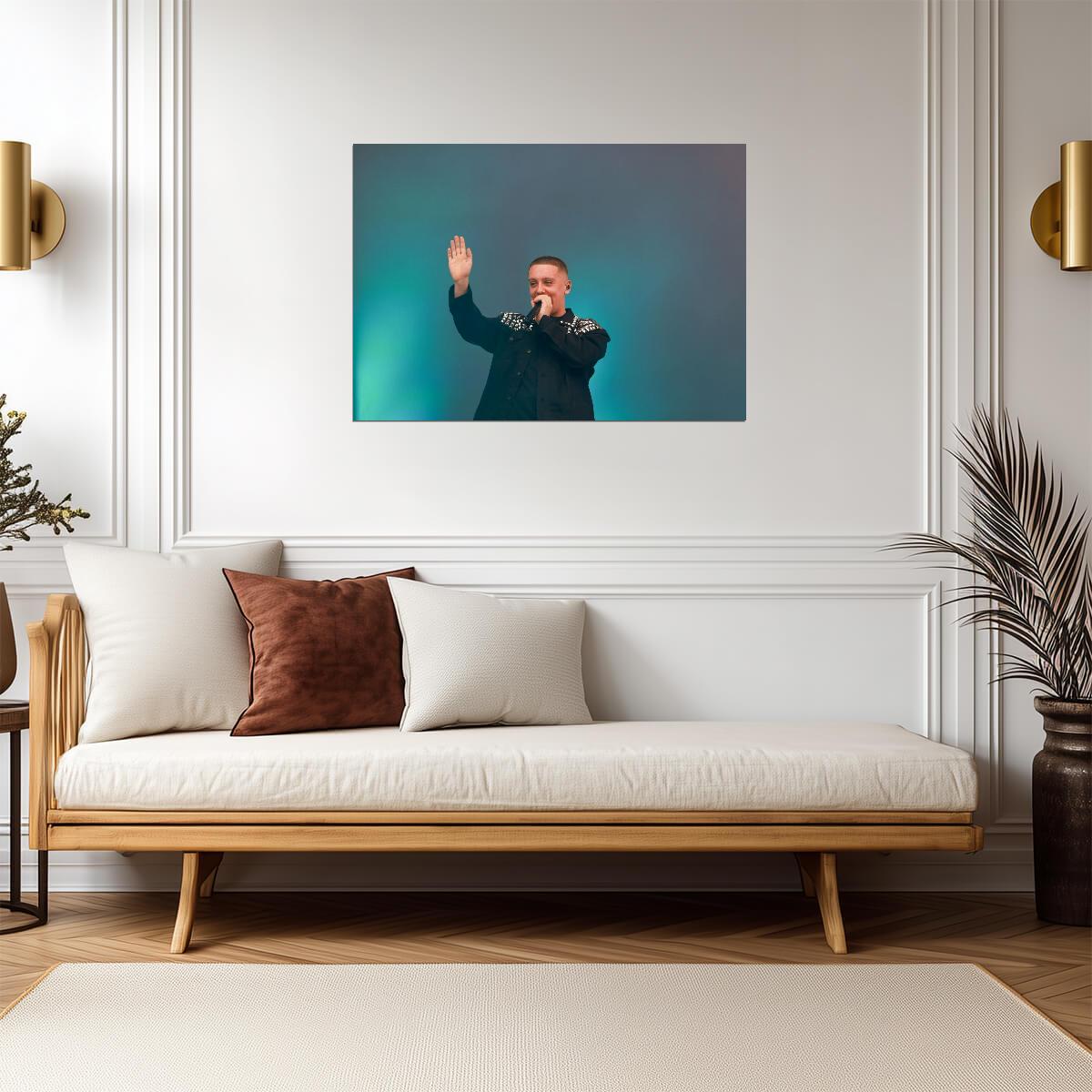 Aitch Live in Concert | British Rapper Poster | UK Hip Hop Fan Gift - Music Poster