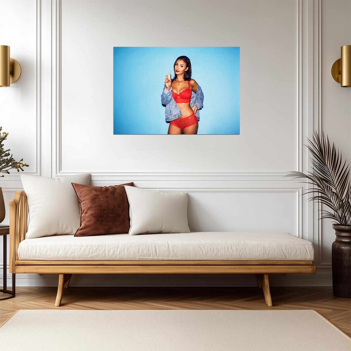 Maya Jama Poster | Sexy Model Wall Art - Celebrities Poster