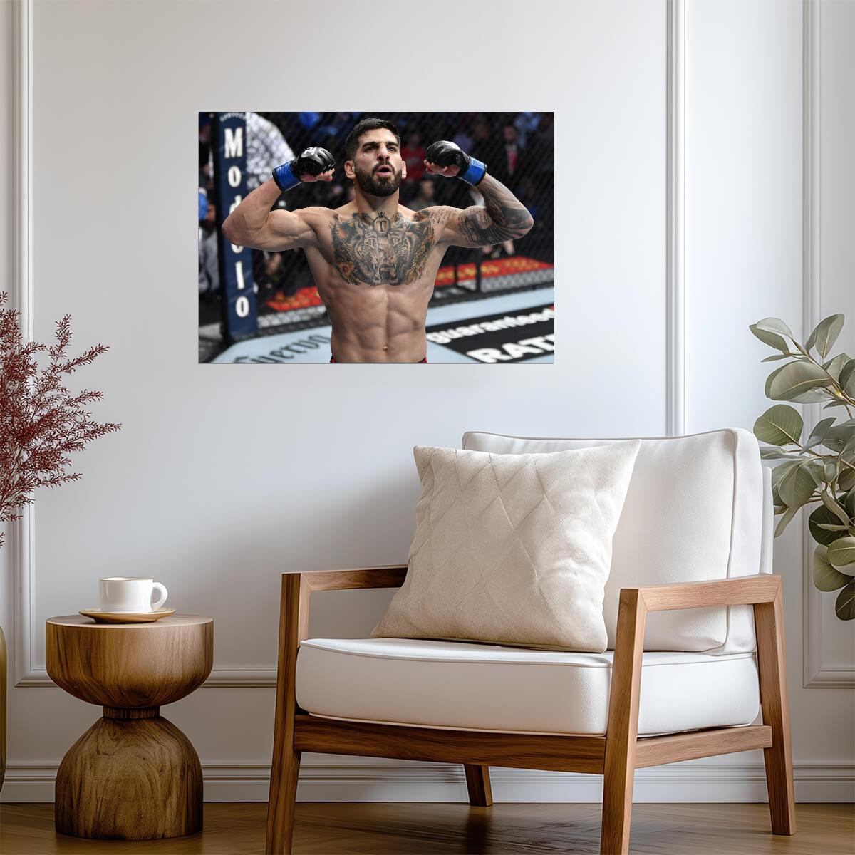 Ilia Topuria Victory Pose | MMA Fighter Poster | UFC Fan Gift - Sports Poster