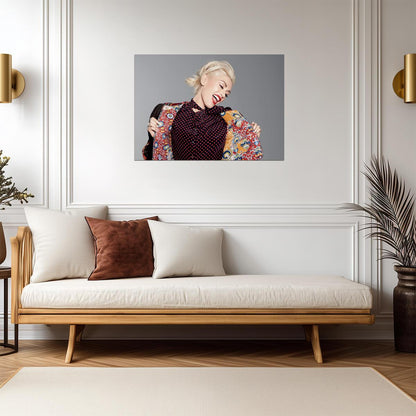 Gwen Stefani Pop Music Icon | Colorful Fashion Portrait | 90s Music Legend Poster - Music Poster