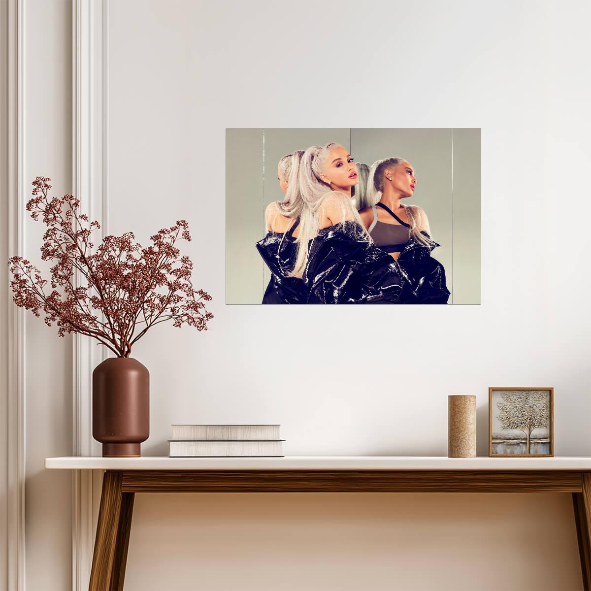 Ariana Grande Sweetener Era Photoshoot | Platinum Blonde Poster | Music Star Wall Art - Music Poster