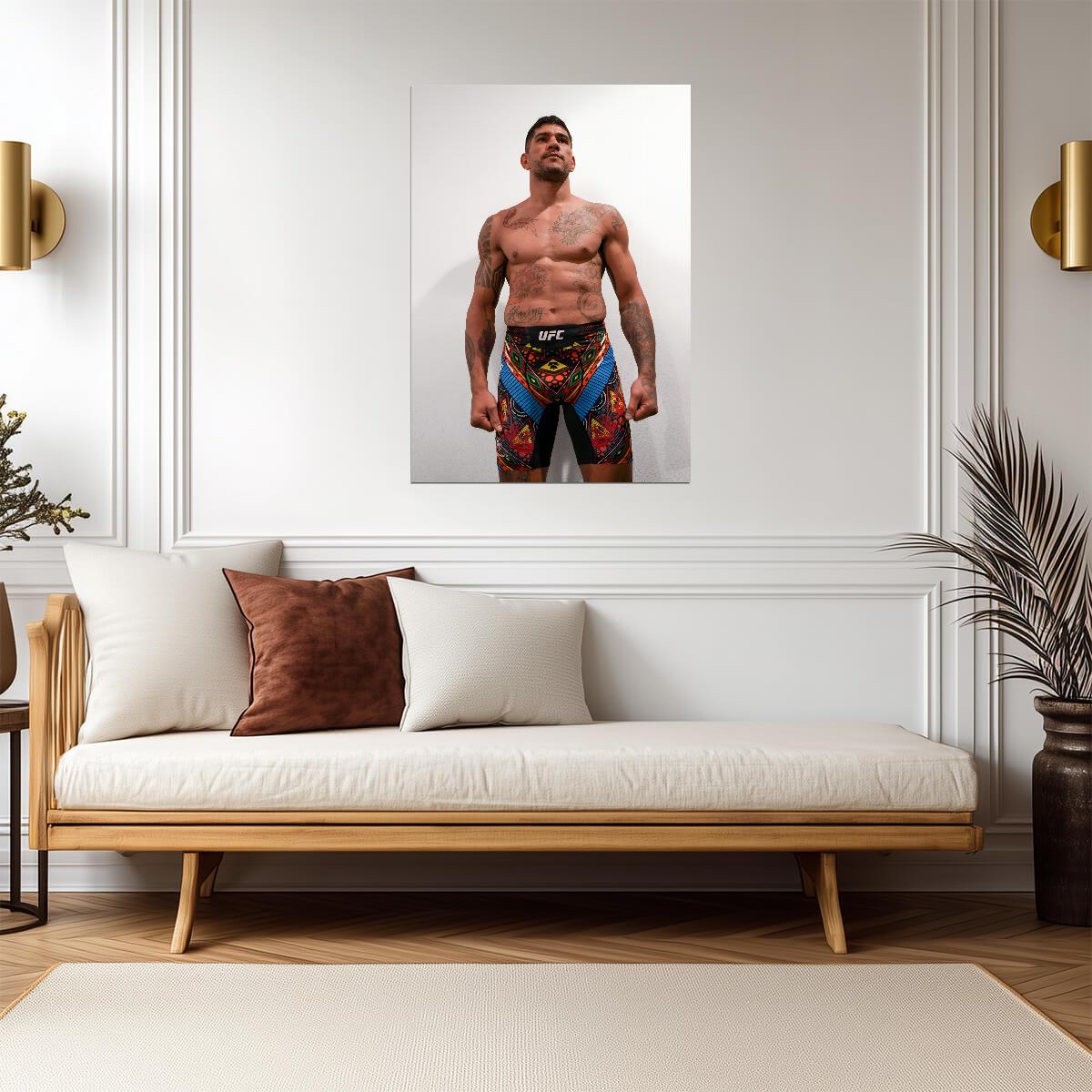 Alex Pereira Poatan Weigh In | UFC Poster | MMA Fighter Portrait - Sports Poster