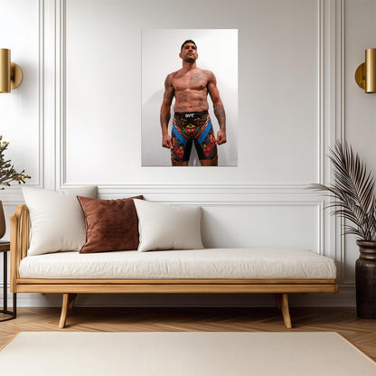 Alex Pereira Poatan Weigh In | UFC Poster | MMA Fighter Portrait - Sports Poster