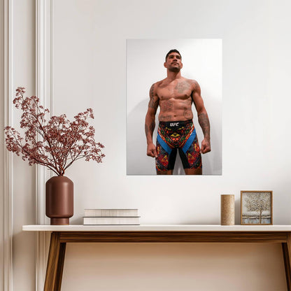 Alex Pereira Poatan Weigh In | UFC Poster | MMA Fighter Portrait - Sports Poster