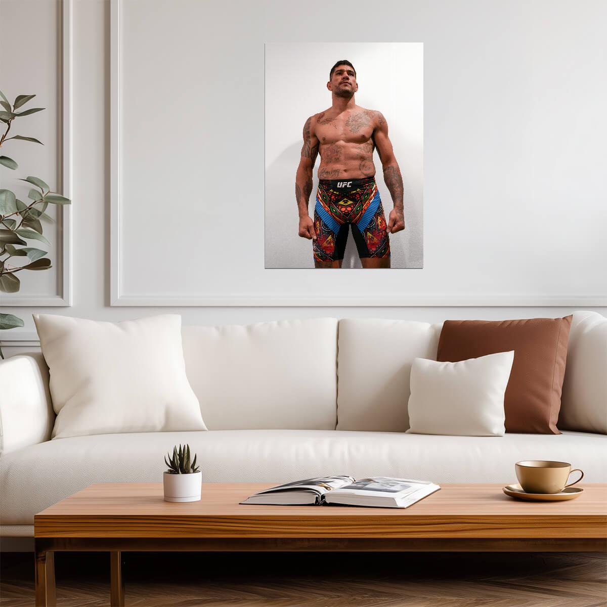 Alex Pereira Poatan Weigh In | UFC Poster | MMA Fighter Portrait - Sports Poster