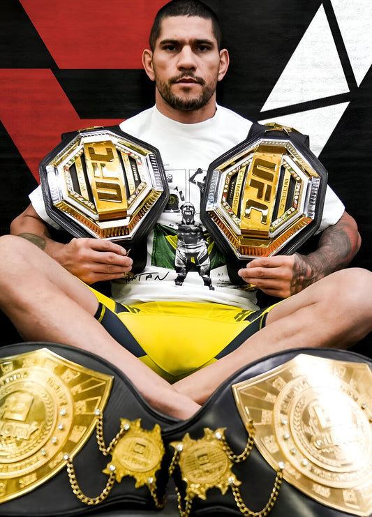 Alex Pereira Double Champion | MMA Poster | Two Division King - Sports Poster