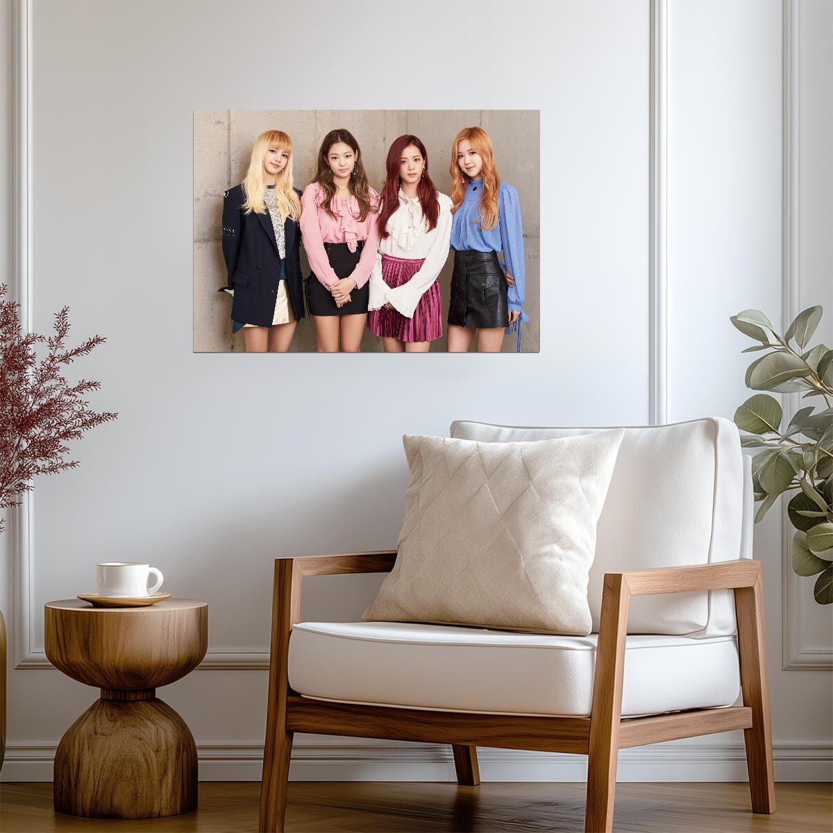 Blackpink K-Pop Girl Group | Music Stars Poster | Lisa Jennie Jisoo Rosé Photo - Music Poster