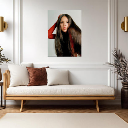 Olivia Rodrigo Close-Up Portrait | Modern Pop Star Poster | Music Celebrity Wall Art - Music Poster