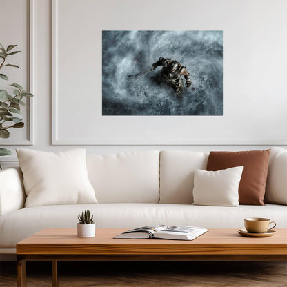 Skyrim Dragonborn Battle Cry | Action RPG Poster | Fantasy Warrior Wall Art - Video Games Poster