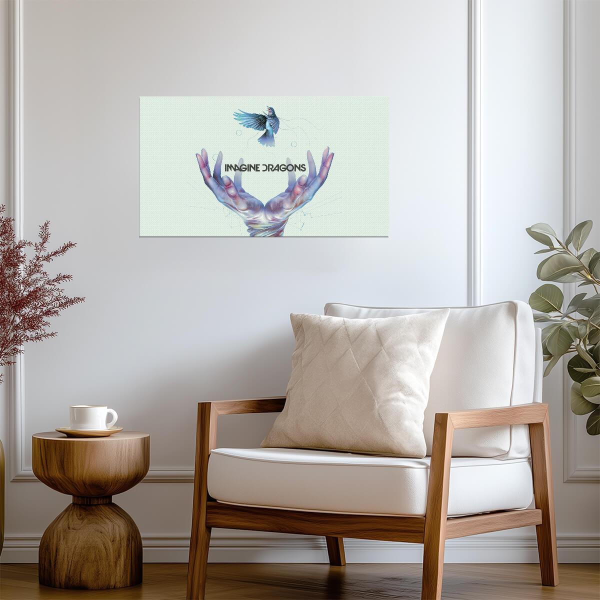 Imagine Dragons Smoke + Mirrors | Album Cover Poster | Indie Rock Music Art - Music Poster