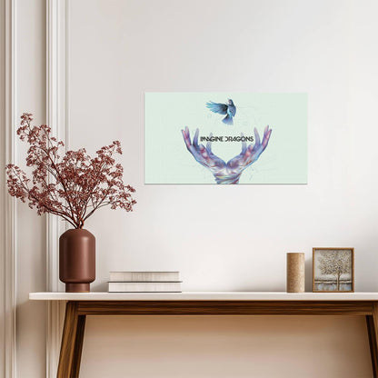 Imagine Dragons Smoke + Mirrors | Album Cover Poster | Indie Rock Music Art - Music Poster
