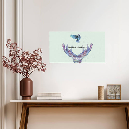 Imagine Dragons Smoke + Mirrors | Album Cover Poster | Indie Rock Music Art - Music Poster