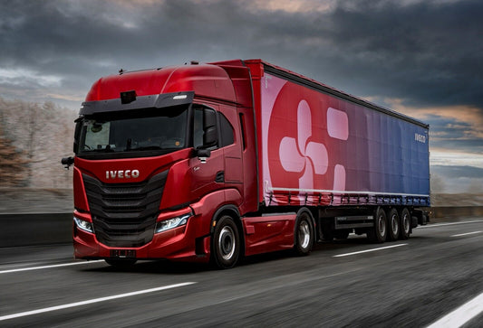 Iveco S-Way | Red Semi Truck Poster | Commercial Freight Vehicle Art - Cars Poster
