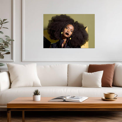 Erykah Badu | R&B Legend | Vintage Art Poster - Music Poster
