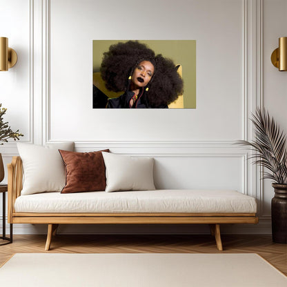 Erykah Badu | R&B Legend | Vintage Art Poster - Music Poster