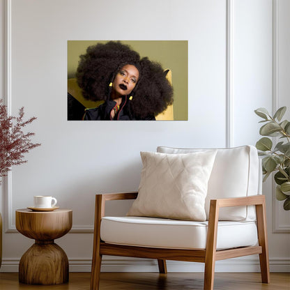 Erykah Badu | R&B Legend | Vintage Art Poster - Music Poster