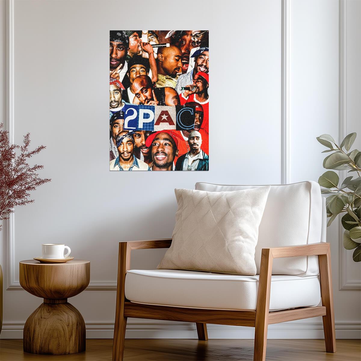 Tupac Shakur 2Pac Collage | Vintage Hip Hop Poster | Rap Legend Tribute Art - Music Poster