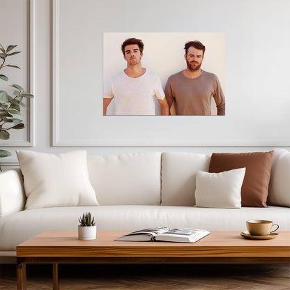 The Chainsmokers Portrait | Music Duo Poster | Celebrity Wall Art - Music Poster