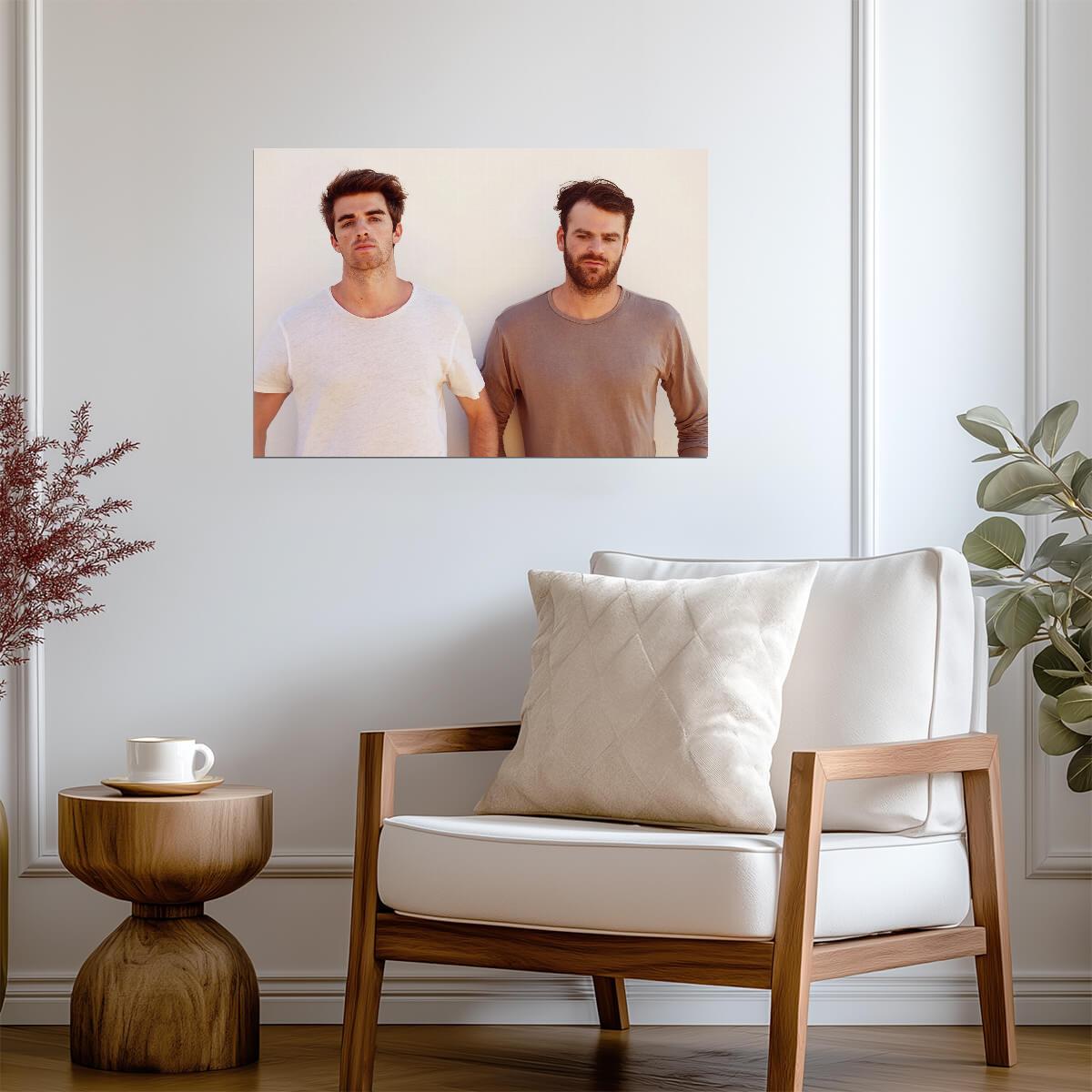 The Chainsmokers Portrait | Music Duo Poster | Celebrity Wall Art - Music Poster