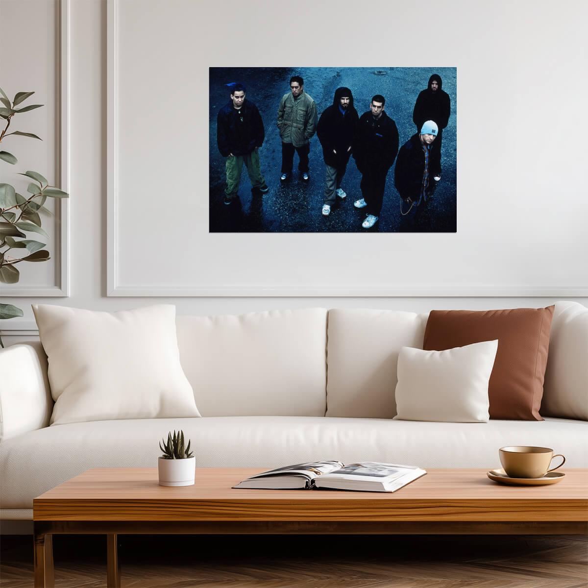 Linkin Park | Vintage Band Photo Poster | Nu Metal Rock Music Art - Music Poster