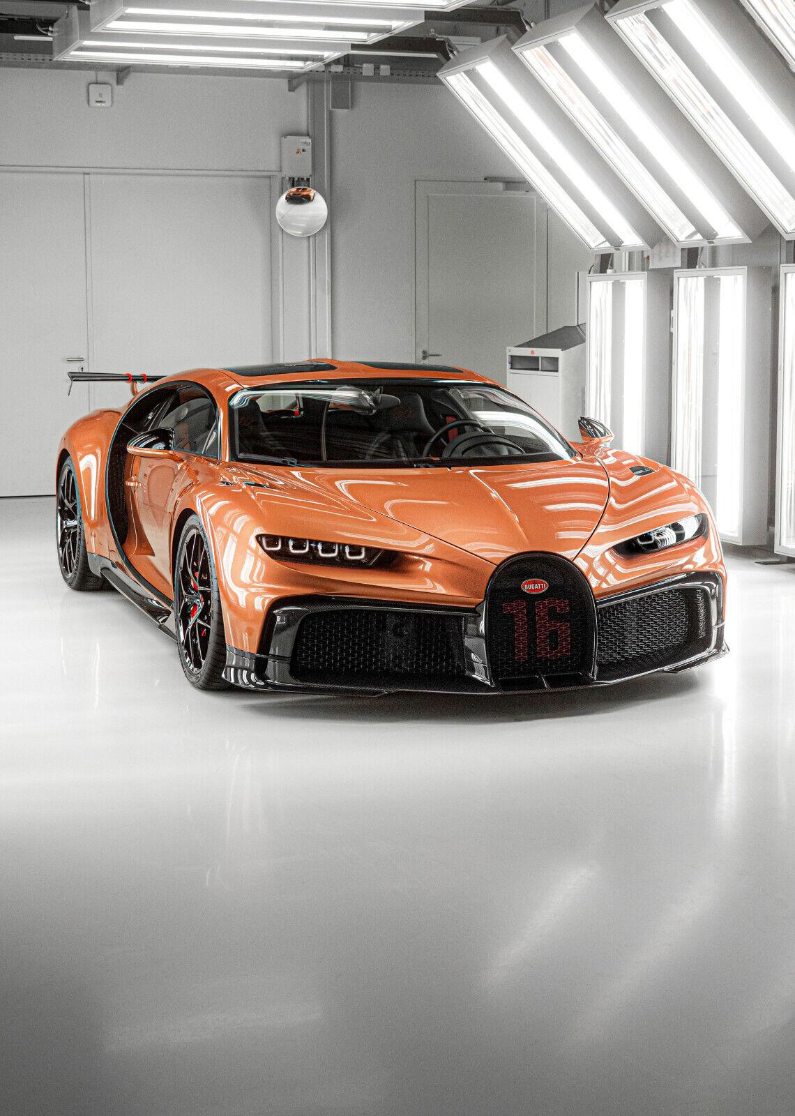 Bugatti Chiron Super Sport | Orange Carbon Fiber Hypercar | Automotive Art Poster - Cars Poster