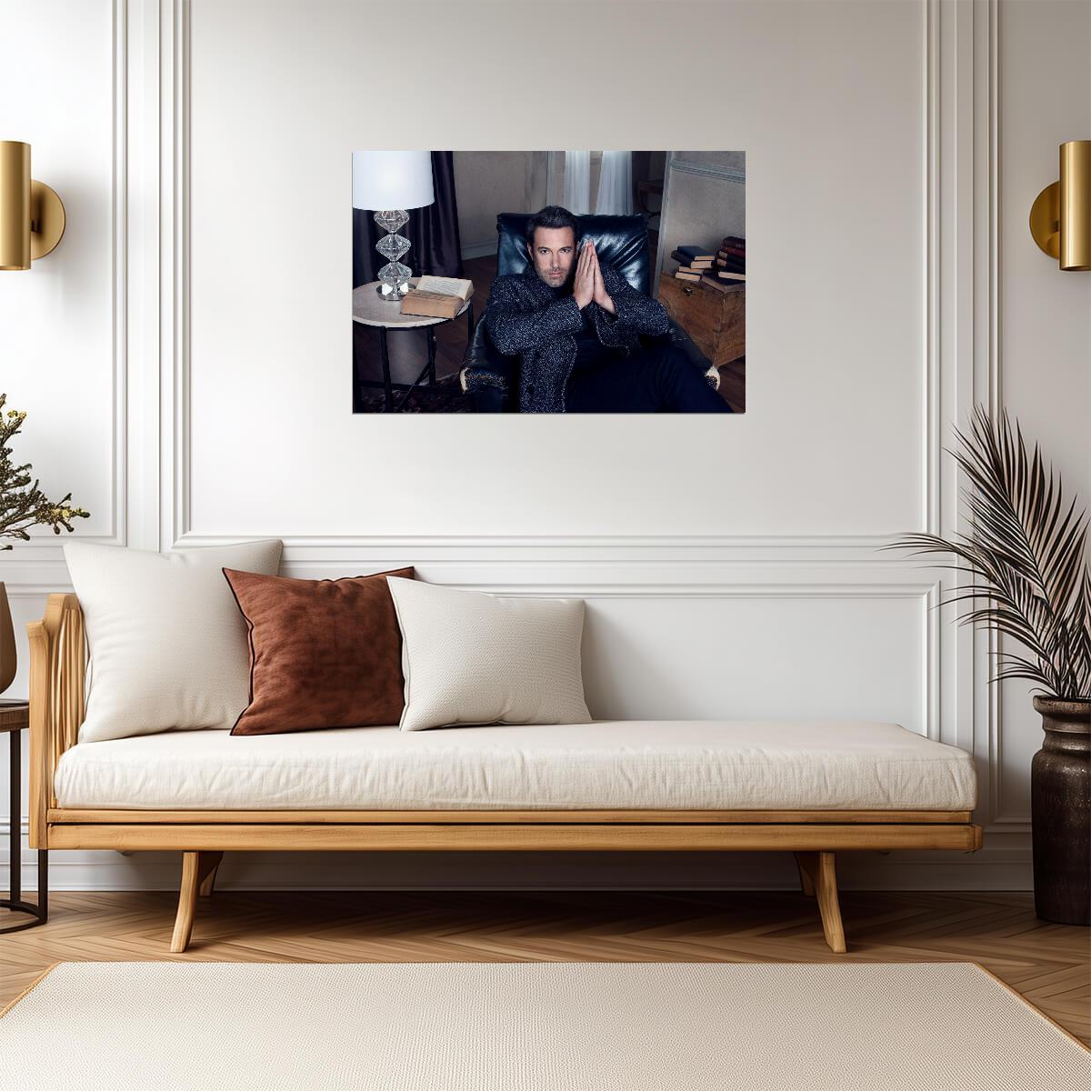 Ben Affleck | Celebrity Portrait Poster | Famous Actor Photoshoot Art - Celebrities Poster