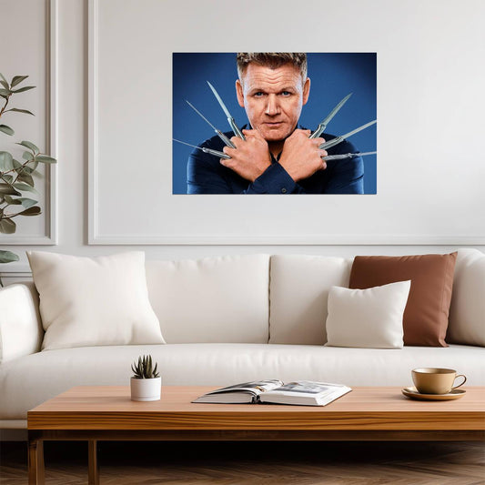 Gordon Ramsay | TV Personality | Foodie Poster - Celebrities Poster