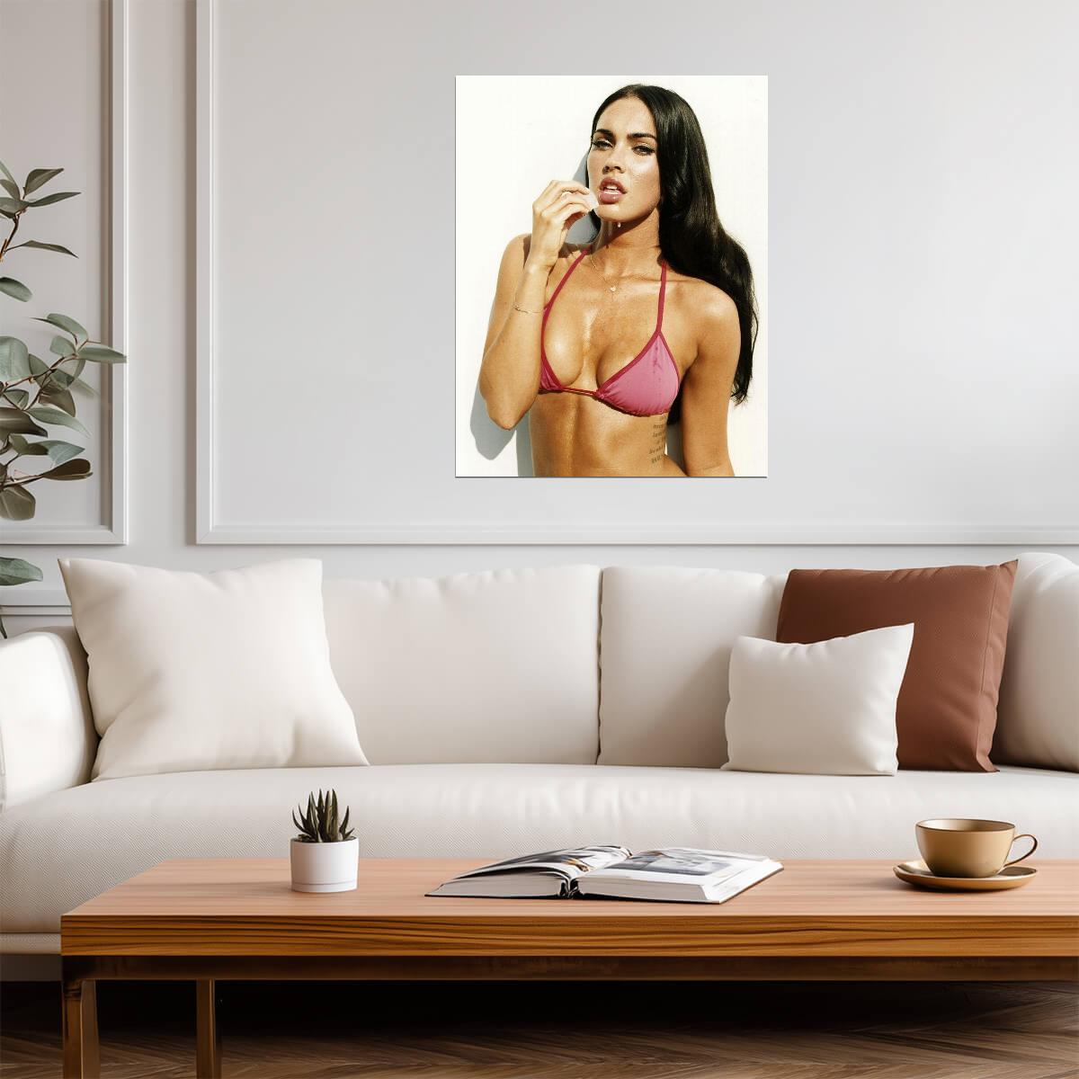 Megan Fox | Famous Actress Photo | Sexy Bikini Poster - Celebrities Poster