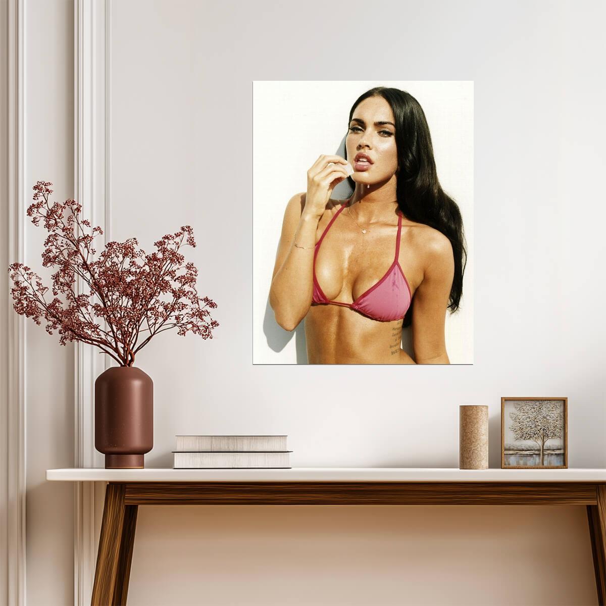 Megan Fox | Famous Actress Photo | Sexy Bikini Poster - Celebrities Poster