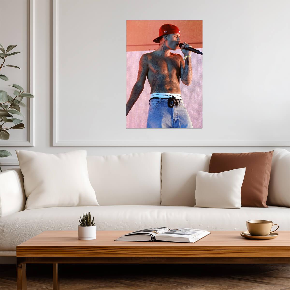 Justin Bieber Wall Art | Live Concert Poster - Music Poster