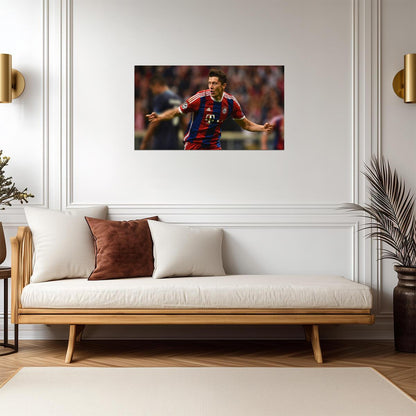 Robert Lewandowski Bayern Munich | Soccer Poster | Bundesliga Star Art - Sports Poster