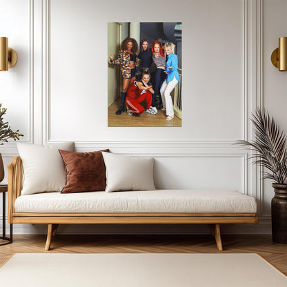 Spice Girls Attitude Pose | Vintage 90s Pop Group Poster | Girl Power Wall Art - Music Poster