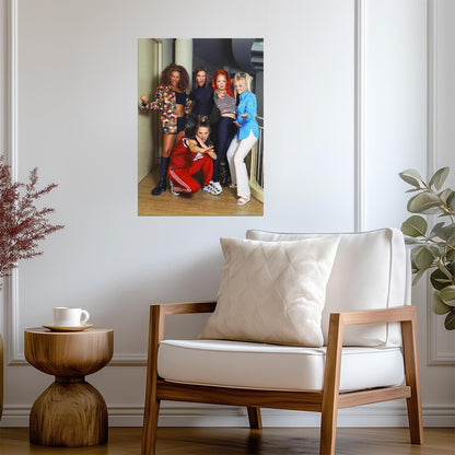 Spice Girls Attitude Pose | Vintage 90s Pop Group Poster | Girl Power Wall Art - Music Poster