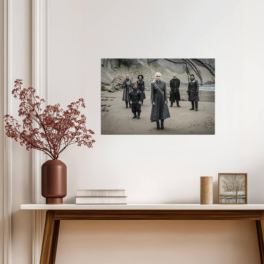 Game of Thrones Dragonstone Scene | Cast Photo Poster | Epic Fantasy TV Show Art - Movies & TV Poster