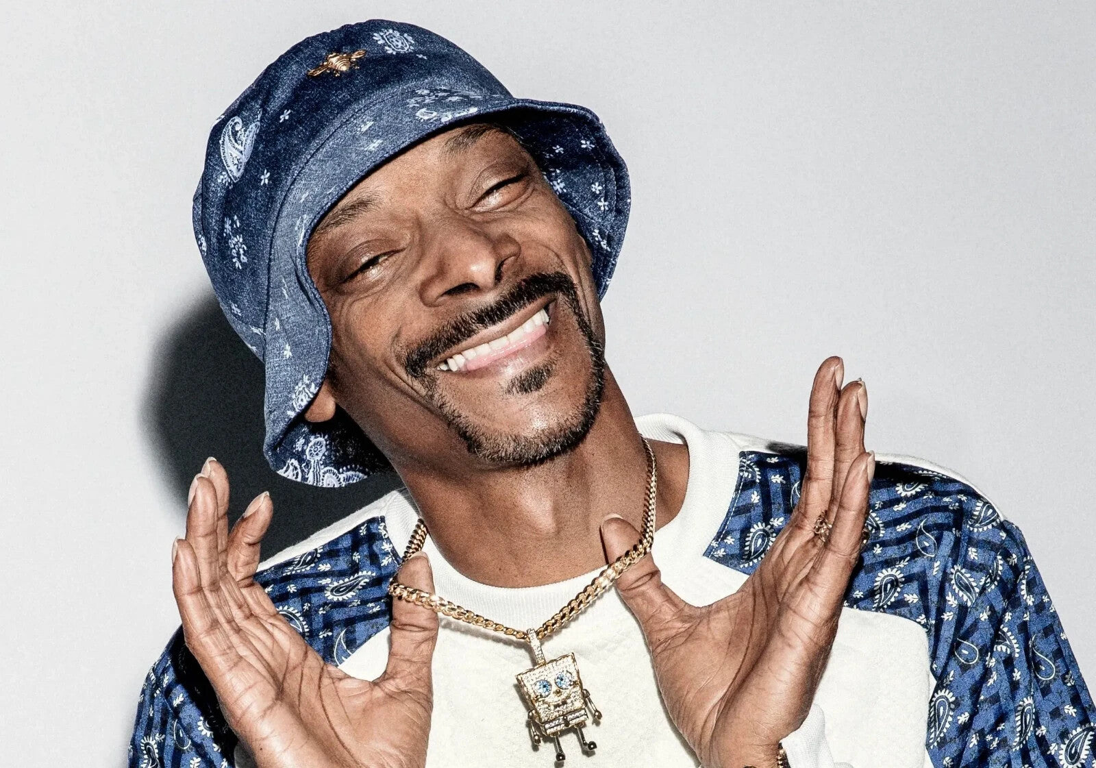Snoop Dogg Smiling in Bucket Hat | Modern Hip Hop Poster | Rap Legend Wall Art - Music Poster