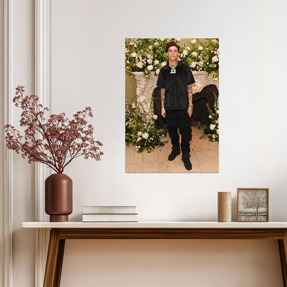 Central Cee 23 Necklace | All Black Outfit Poster | UK Rap Star Wall Art - Music Poster
