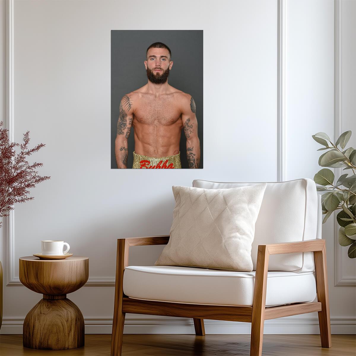 Caleb Plant Portrait | Boxing Poster | Pro Boxer Wall Art - Sports Poster