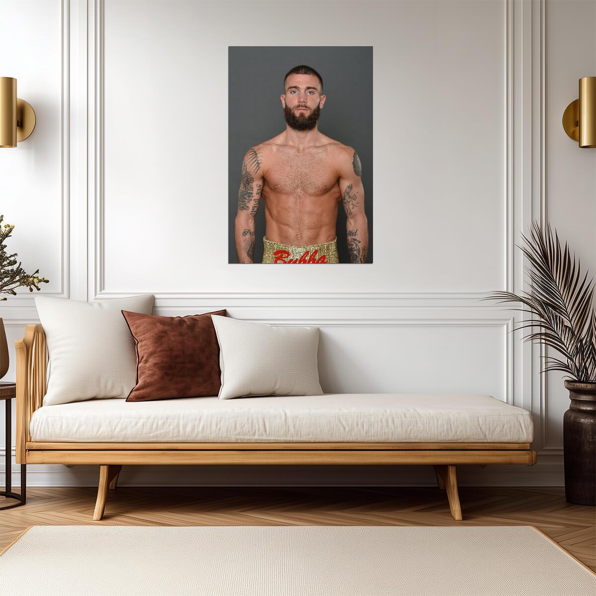 Caleb Plant Portrait | Boxing Poster | Pro Boxer Wall Art - Sports Poster
