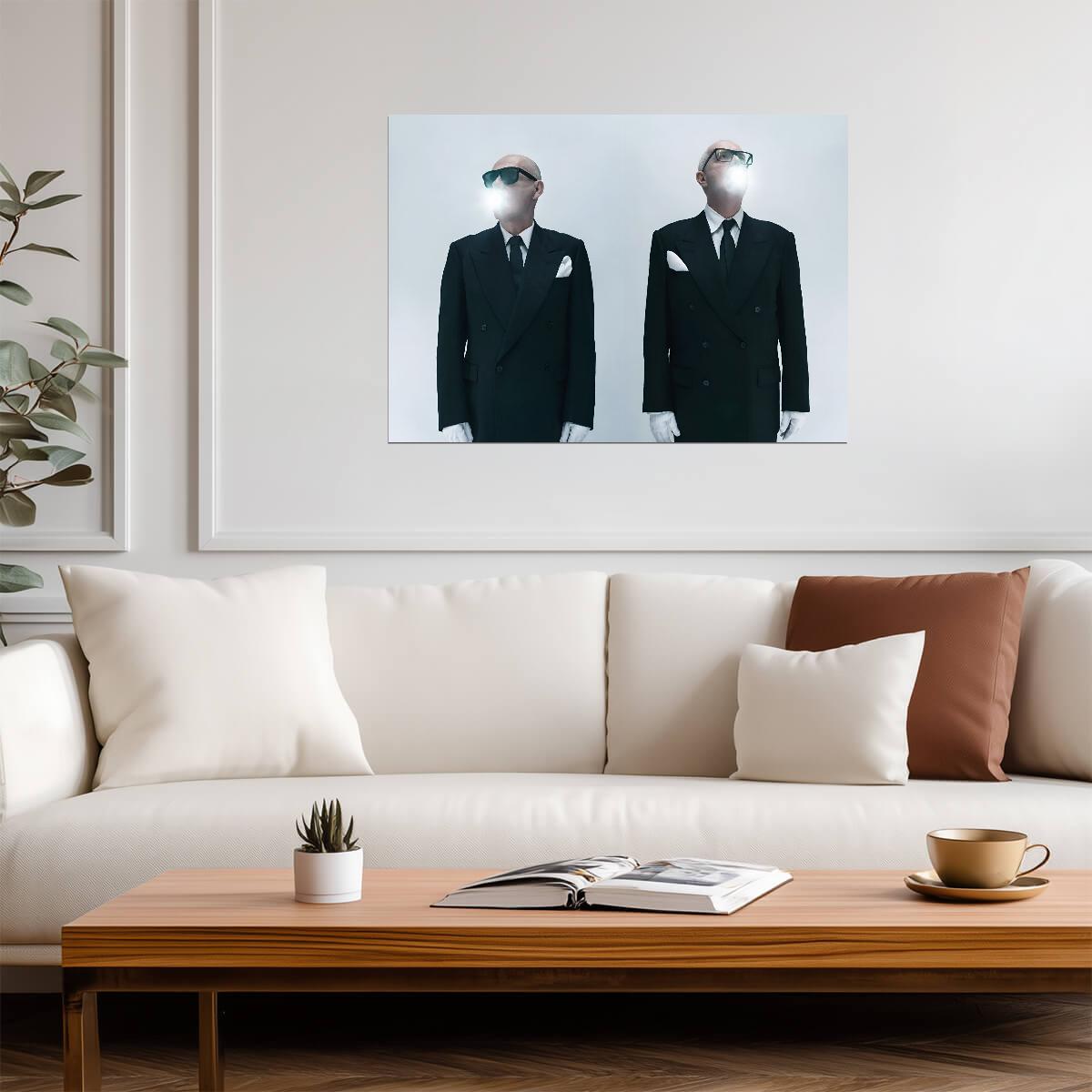 Pet Shop Boys Surrealist Photoshoot | Conceptual Music Poster | Synth-Pop Wall Art - Music Poster