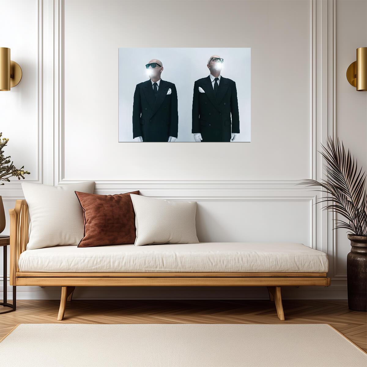 Pet Shop Boys Surrealist Photoshoot | Conceptual Music Poster | Synth-Pop Wall Art - Music Poster