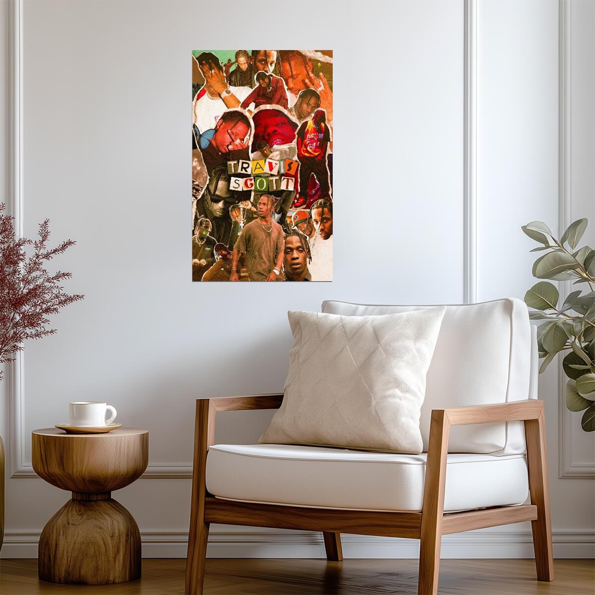 Travis Scott Aesthetic Collage | Modern Hip Hop Poster | Rap Music Fan Art - Music Poster