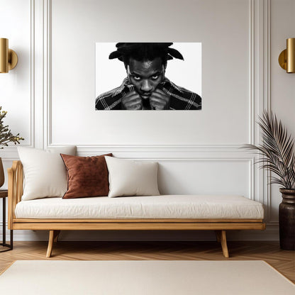 Denzel Curry | Black and White Print | Music Poster - Music Poster