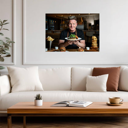Gordon Ramsay | Famous Cook | Modern Wall Poster - Celebrities Poster